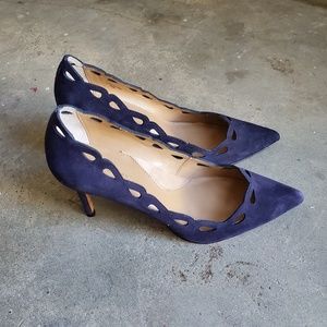 BANANA REPUBLIC Laser Cut Madi Heel in Prep Navy